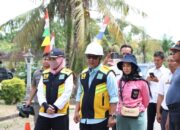 Bupati Lamteng Tinjau Perbaikan Ruas Jalan Menuju Objek Wisata Tirta Gangga