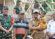 Bupati Lamteng bersama Dandim 0411/KM Tinjau Pelaksanaan Program TMMD Ke-125