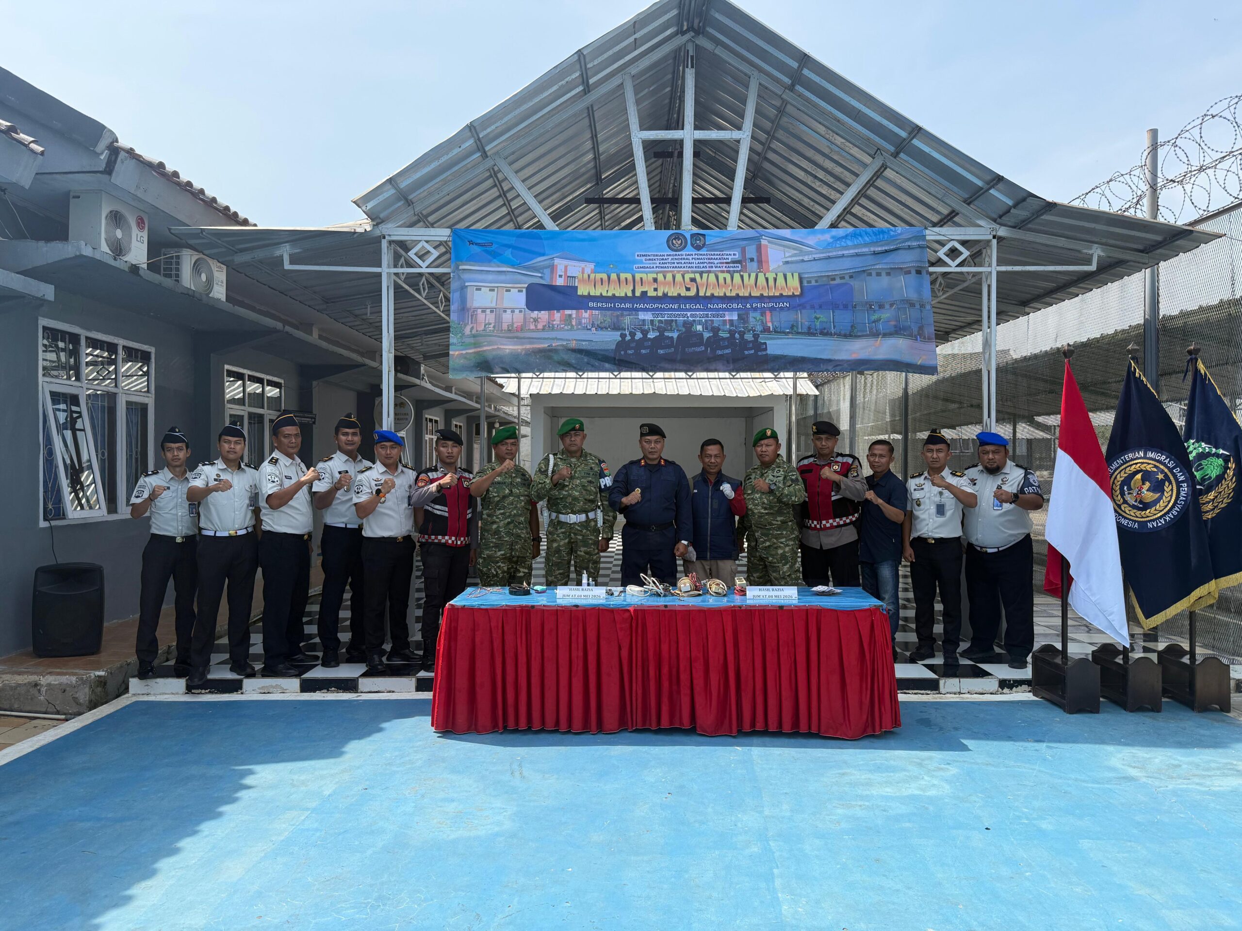 Ikrar Serentak Nasional, Lapas Way Kanan Perkuat Pemberantasan Barang Terlarang