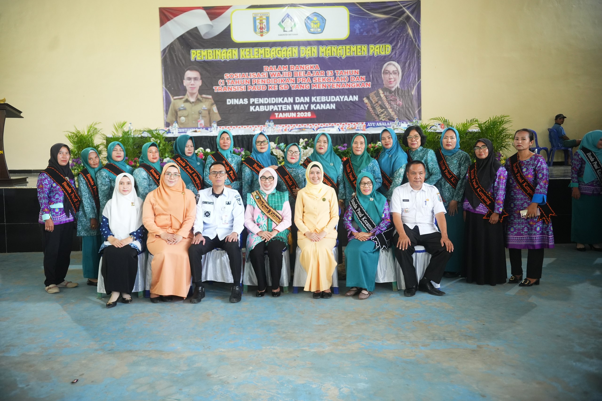 Way Kanan Kukuhkan Bunda PAUD, Komitmen Perkuat Layanan Pendidikan Anak Usia Dini