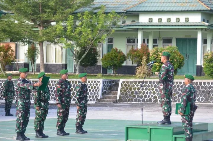 Kodim 0427 Way Kanan Gelar Upacara Khidmat, Fokus Siapkan Prajurit Siap Tugas Kewilayahan