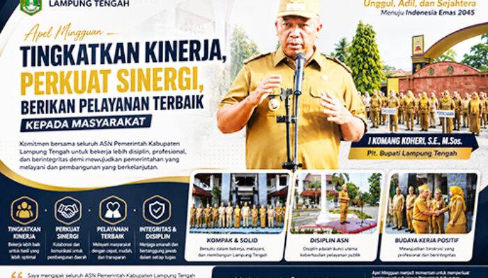 Komang Koheri Minta ASN Lampung Tengah Tingkatkan Kinerja