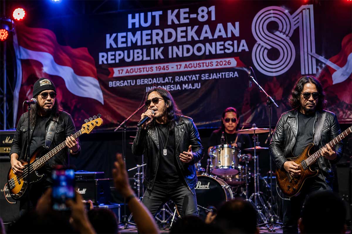 Artis slow rock Malaysia tampil memeriahkan HUT ke-81 RI