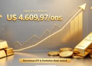 Telisik Harga Emas Hari Ini: Melesat Tersengat Permintaan ETF dan Pembelian Bank Sentral
