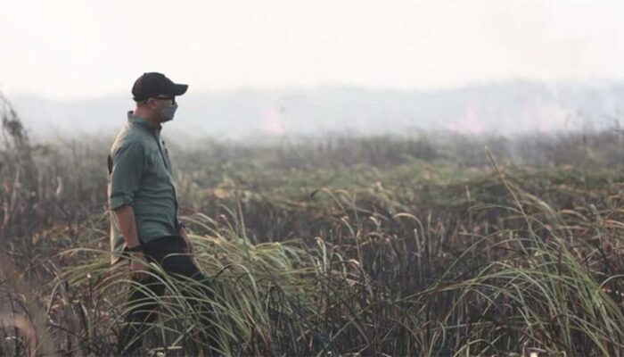 Gubernur Mirza Turun Langsung Pantau Kebakaran di Lampung Timur, Satu Titik Berhasil Dipadamkan