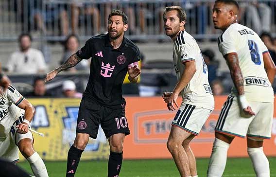 Lionel Messi mencetak gol kemenangan Inter Miami melawan Philadelphia Union
