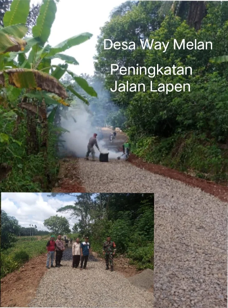Geliat Percepatan Pembangunan Pemdes Way Melan Alamsyah Penuhi Kebutuhan Warga