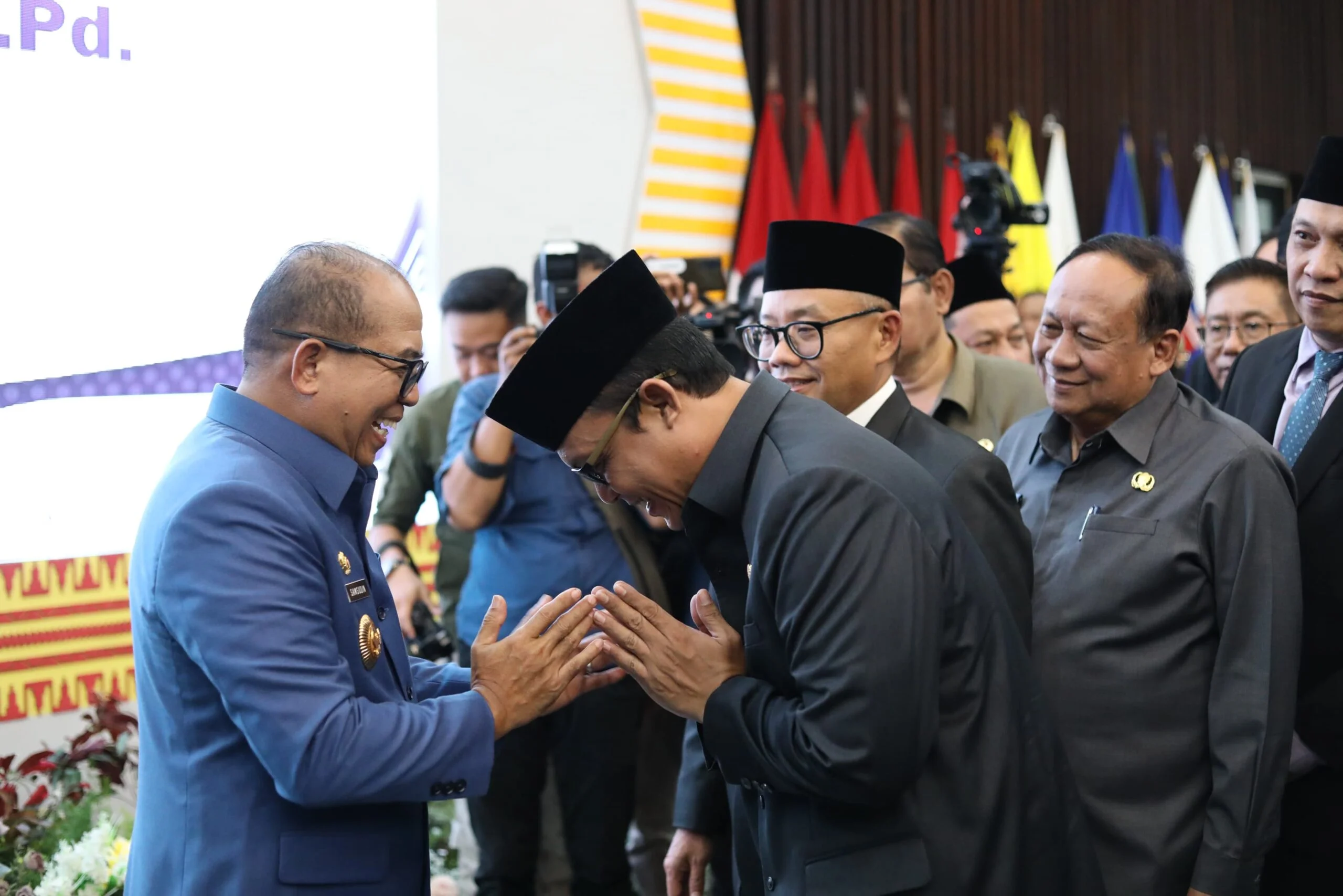 Wabup Lamteng Ardito Wijaya Hadiri Sertijab Pj. Gubernur Lampung