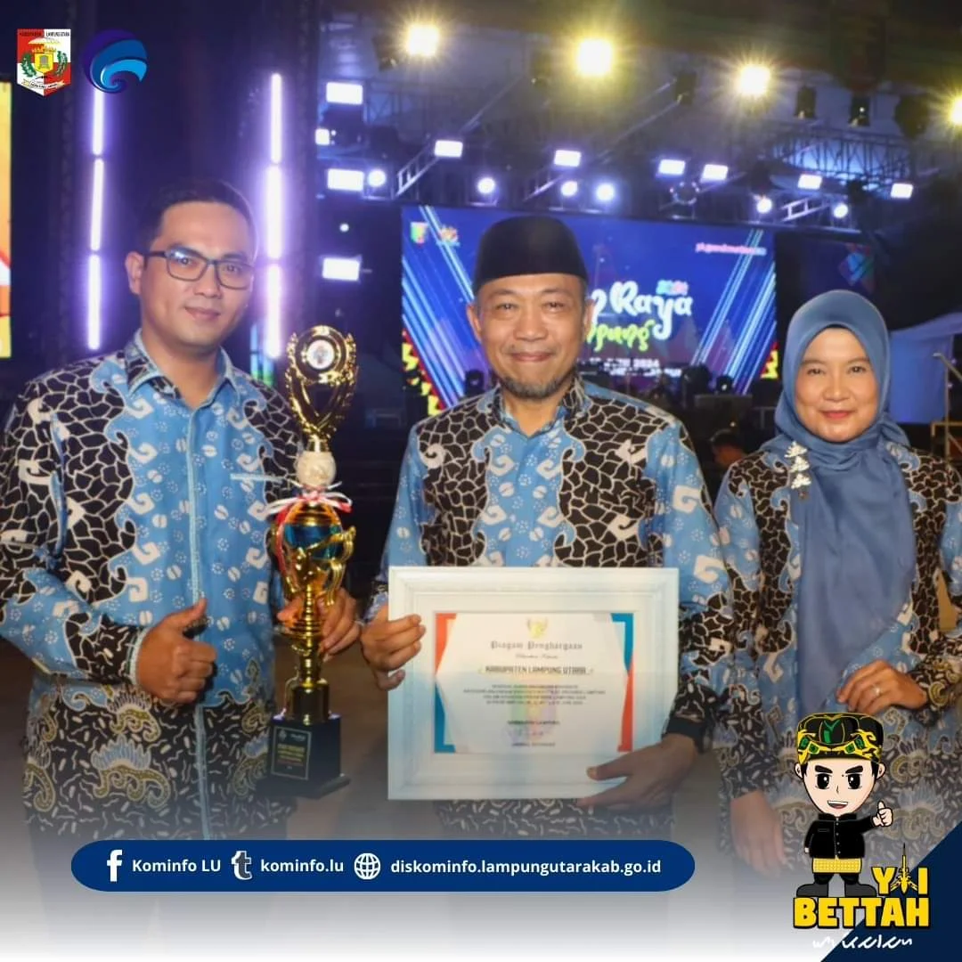 Pemkab Lampura Meraih Penghargaan Anjungan Inspiratif di Lampung Fair