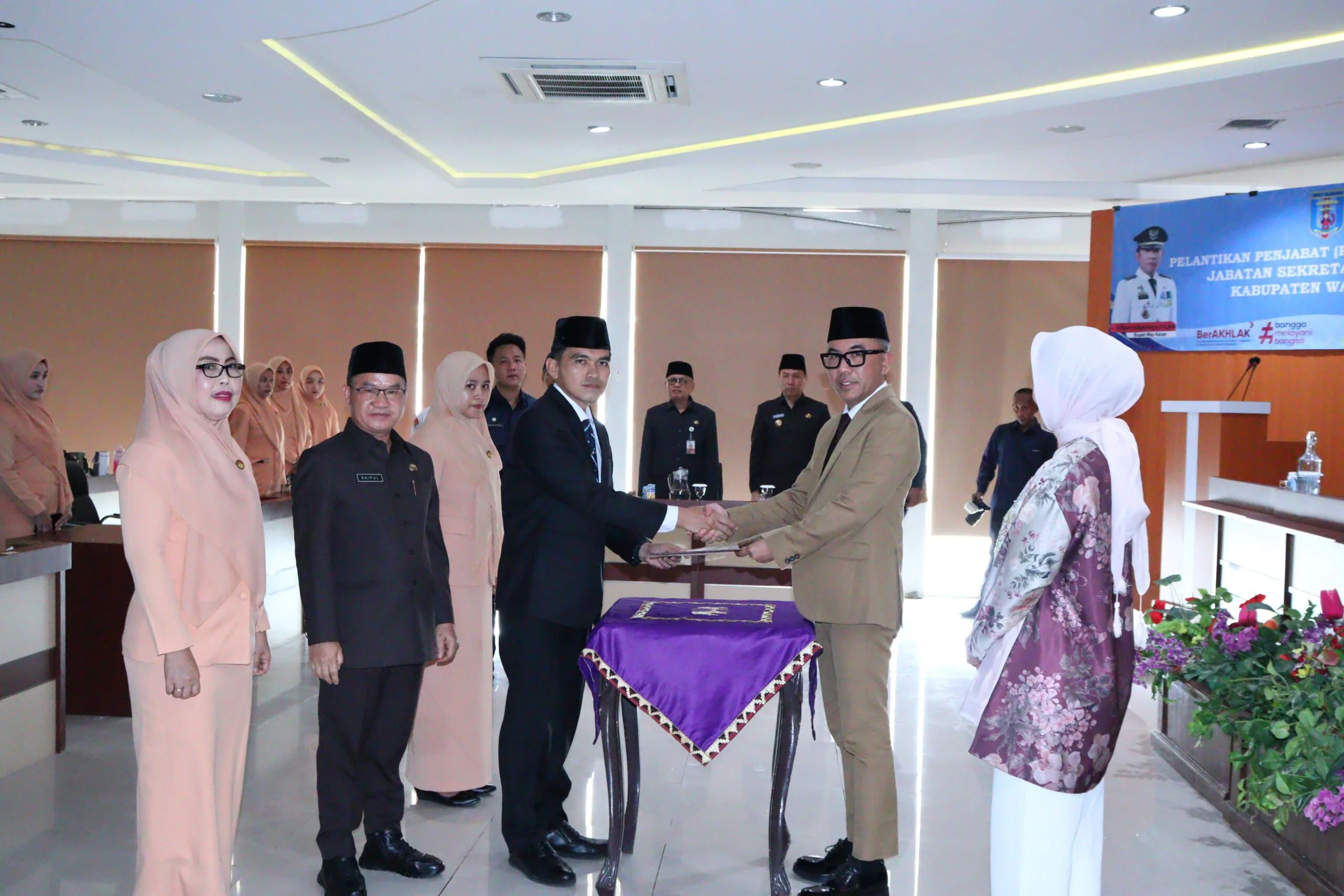 Dr. Arie Anthony Thamrin Dilantik sebagai Sekretaris Daerah Way Kanan